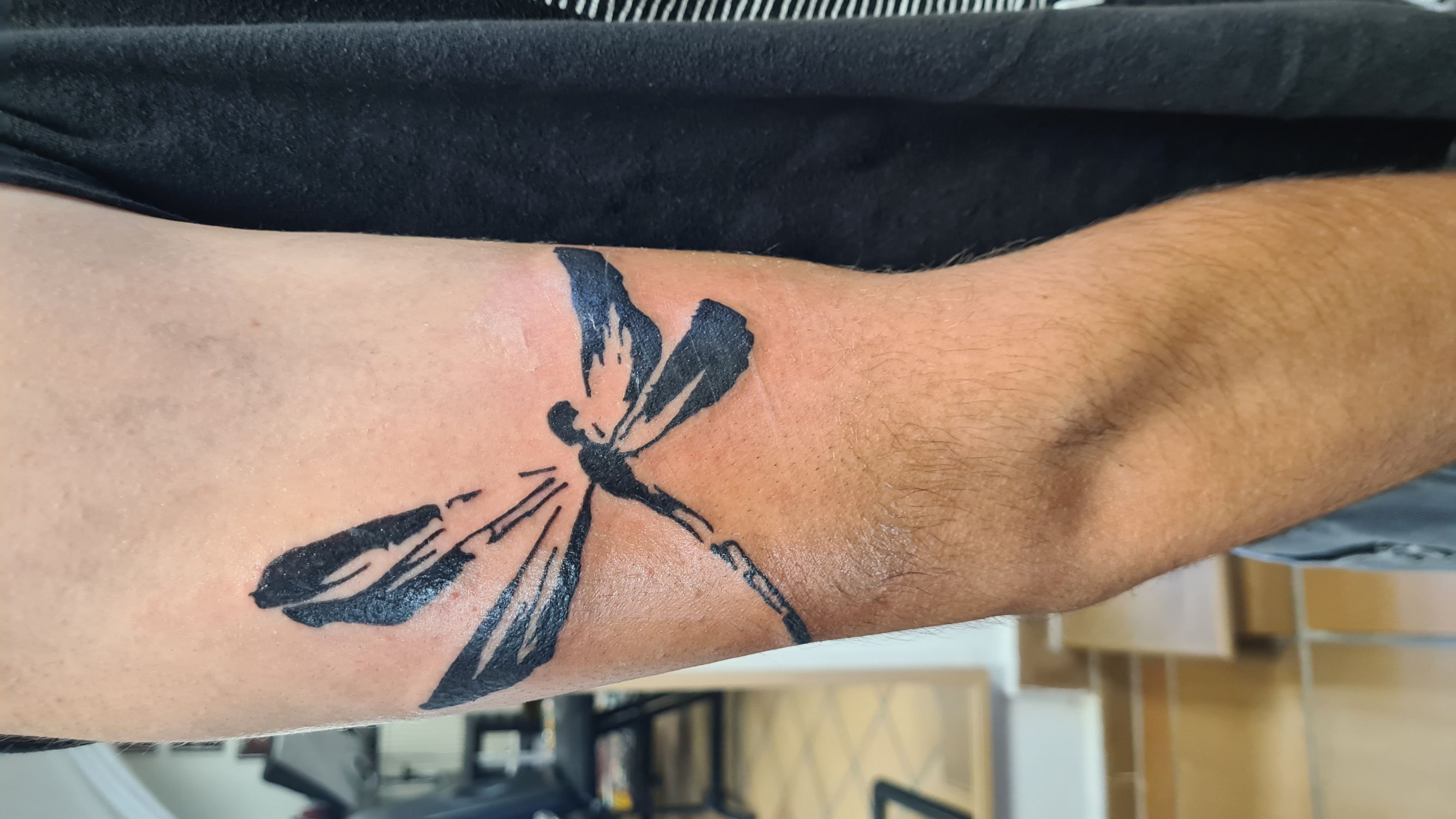 Állat tetoválás, Fantázia tetoválás, Fekete fehér tetoválás, Felkar tetoválás, Tetoválás minta