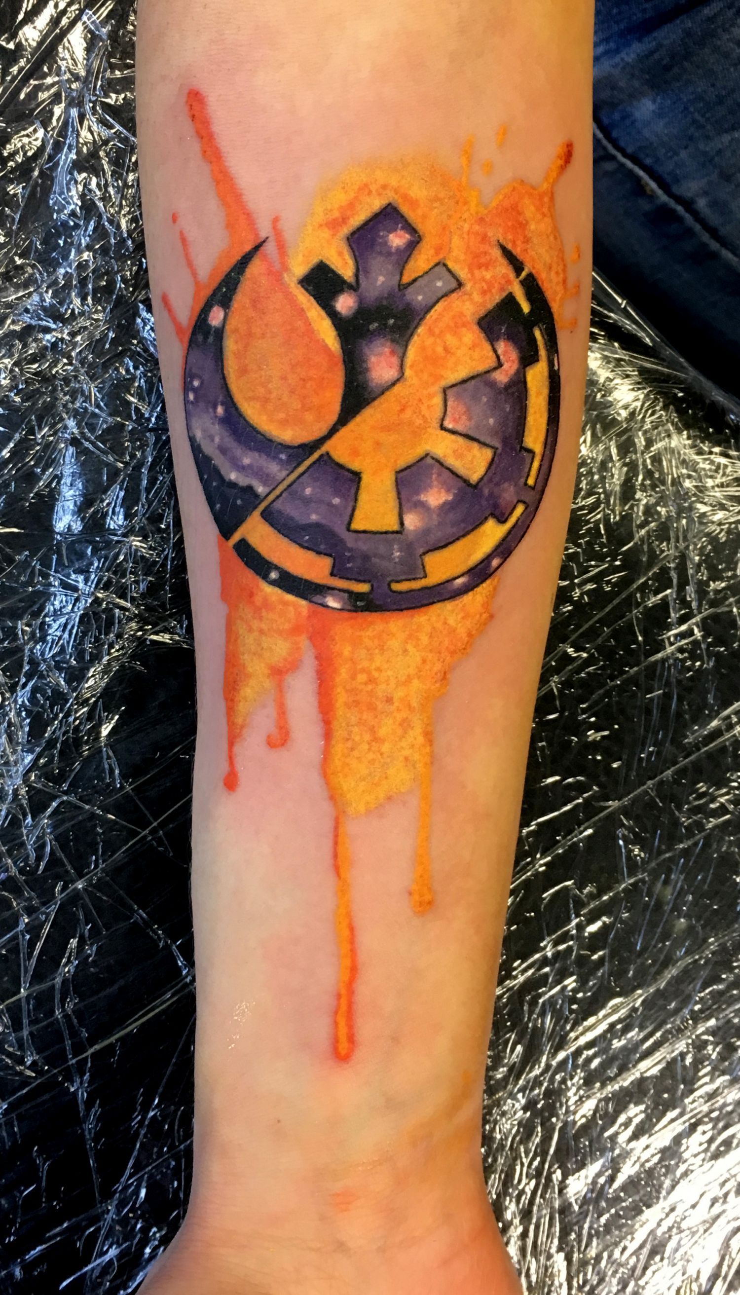Alkar tetoválás, Star wars tetoválás, Szimbólumok, Színes tetoválás, Űr tetoválás