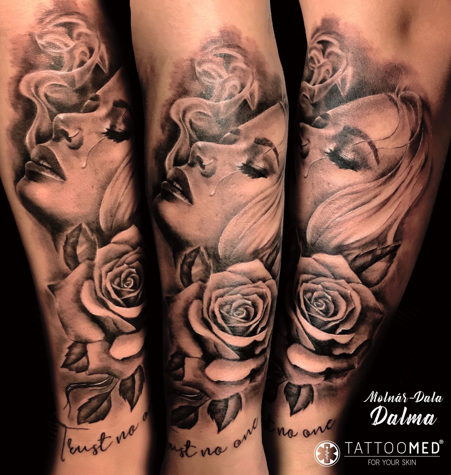 Alkar tetoválás, Fantázia tetoválás, Fekete fehér tetoválás, Kéz tetoválás, Portré tetoválás, Realisztikus tetoválás, Virág tetoválás