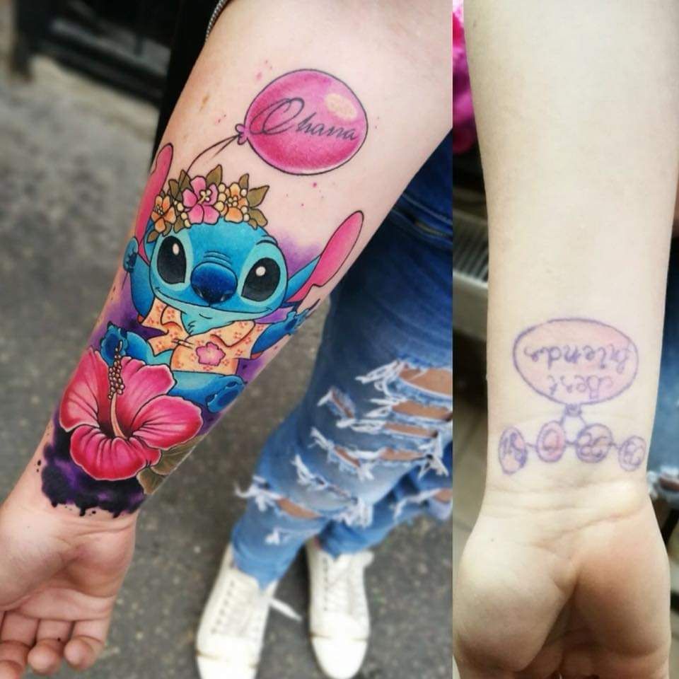 Alkar tetoválás, Állat tetoválás, Dotwork tetoválás, Színes tetoválás, Virág tetoválás