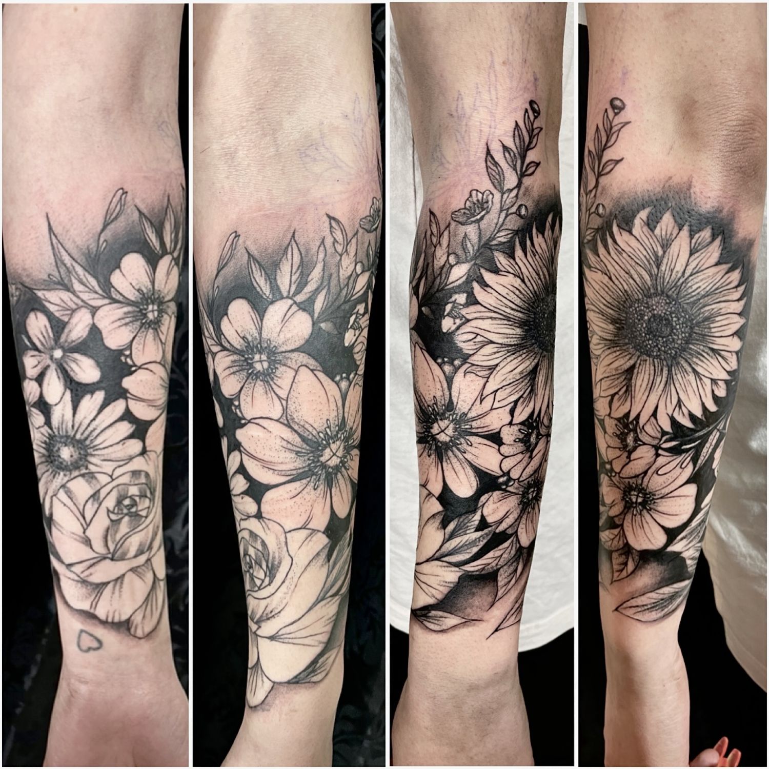 Alkar tetoválás, Csukló tetoválás, Fekete fehér tetoválás, Realisztikus tetoválás, Szimbólumok, Virág tetoválás