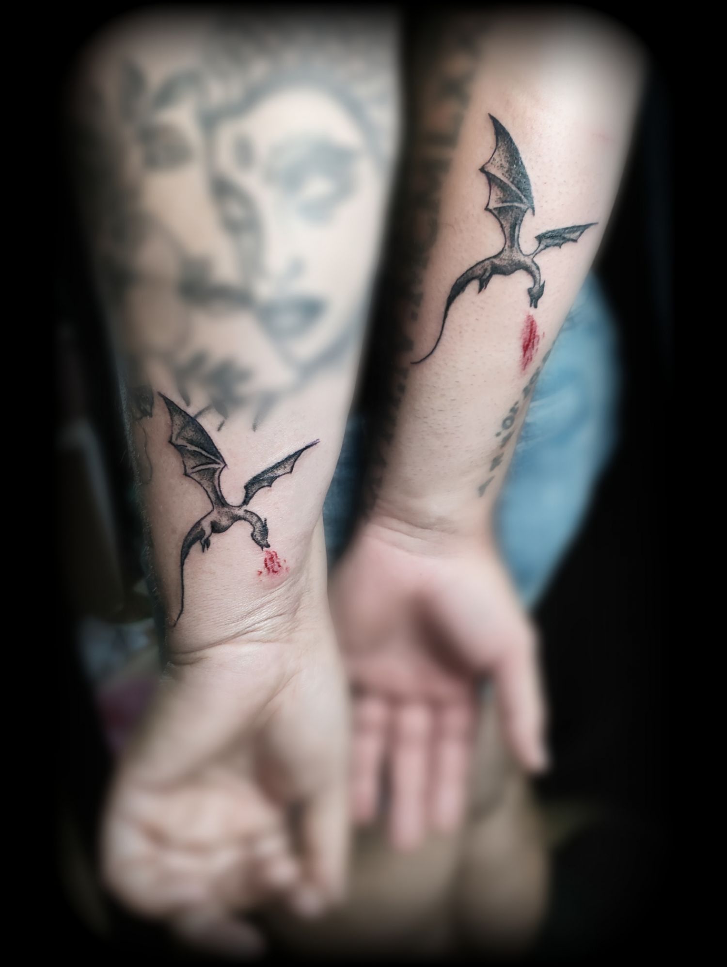 Alkar tetoválás, Fantázia tetoválás, Fekete fehér tetoválás